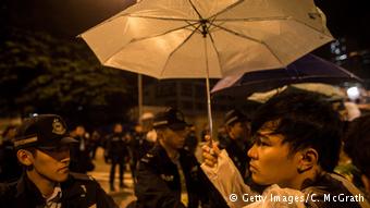香港特区政府所在地一幕（2014.10.2）