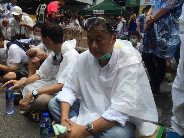 黎智英呼籲港人走出來。翻攝香港獨立媒體網